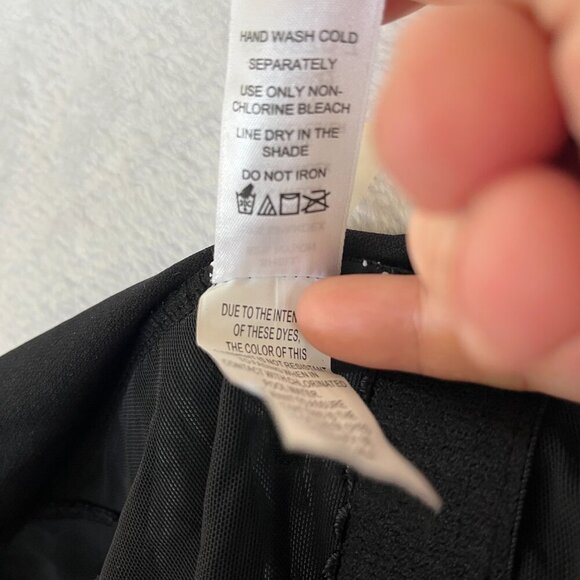 NWT Swimsuits For All One Piece Gray Black Graphic Criss Cross High Neck sz 32 - Picture 14 of 16